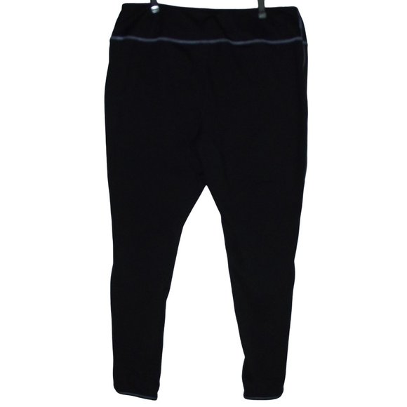 Cato C Active Plus 18/20W x 28" Leggings black purple side leg peekaboo openings - Picture 7 of 8